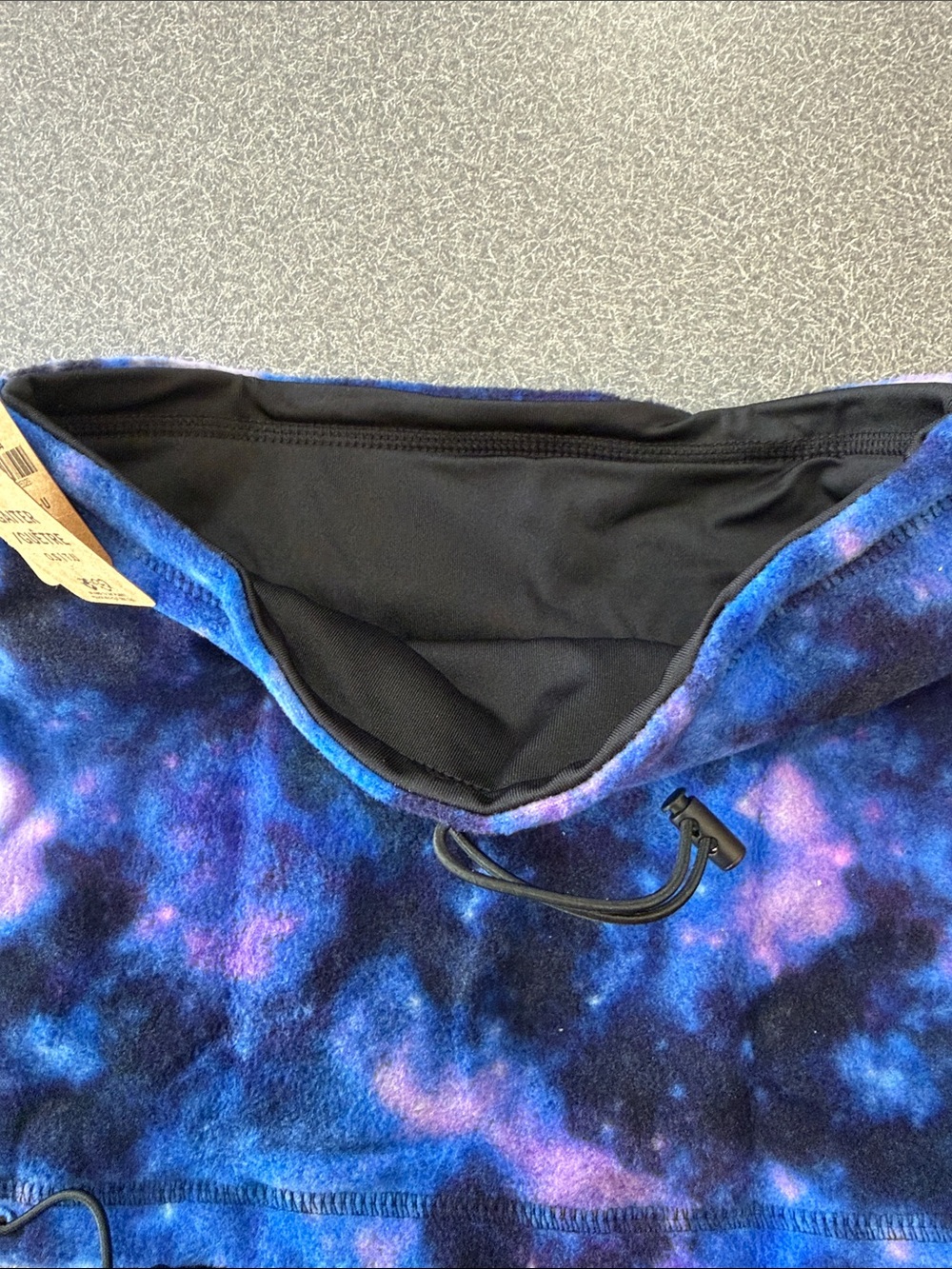 Victoria's Secret PINK Fleece Gaiter - Blue and Purple Tie-Dye - Picture 5 of 7